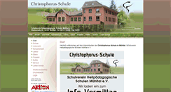 Desktop Screenshot of christophorus-schule-muehltal.de